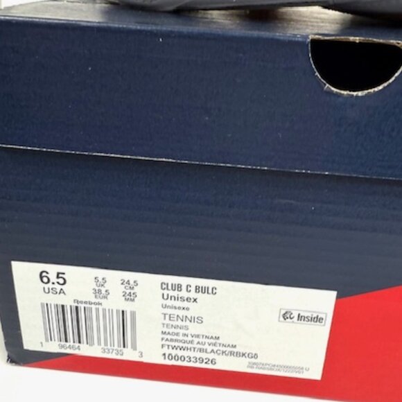 Brand New Reebok Classic Club C Bulc Tennis Shoes - Unisex - Picture 5 of 10